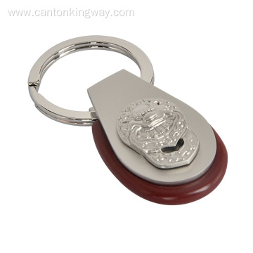 Customed Premium Car logo Metal Leather Key Chain